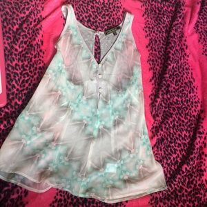 ❗️NWOT Teal and Gray Sheer Tank